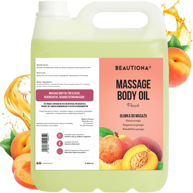 Masážní olej Beautiona Broskev 5l - 